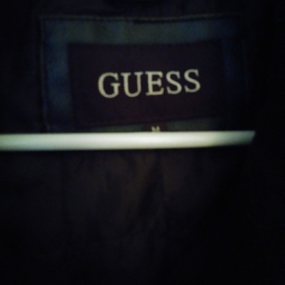 GUESS MEN'S GENUINE LEATHER COAT - Picture 3 of 6